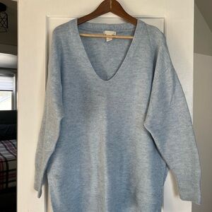 H&M Soft Blue V-Neck Sweater